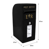 Black Royal Mail Post Box with Stand - Used - Acceptable