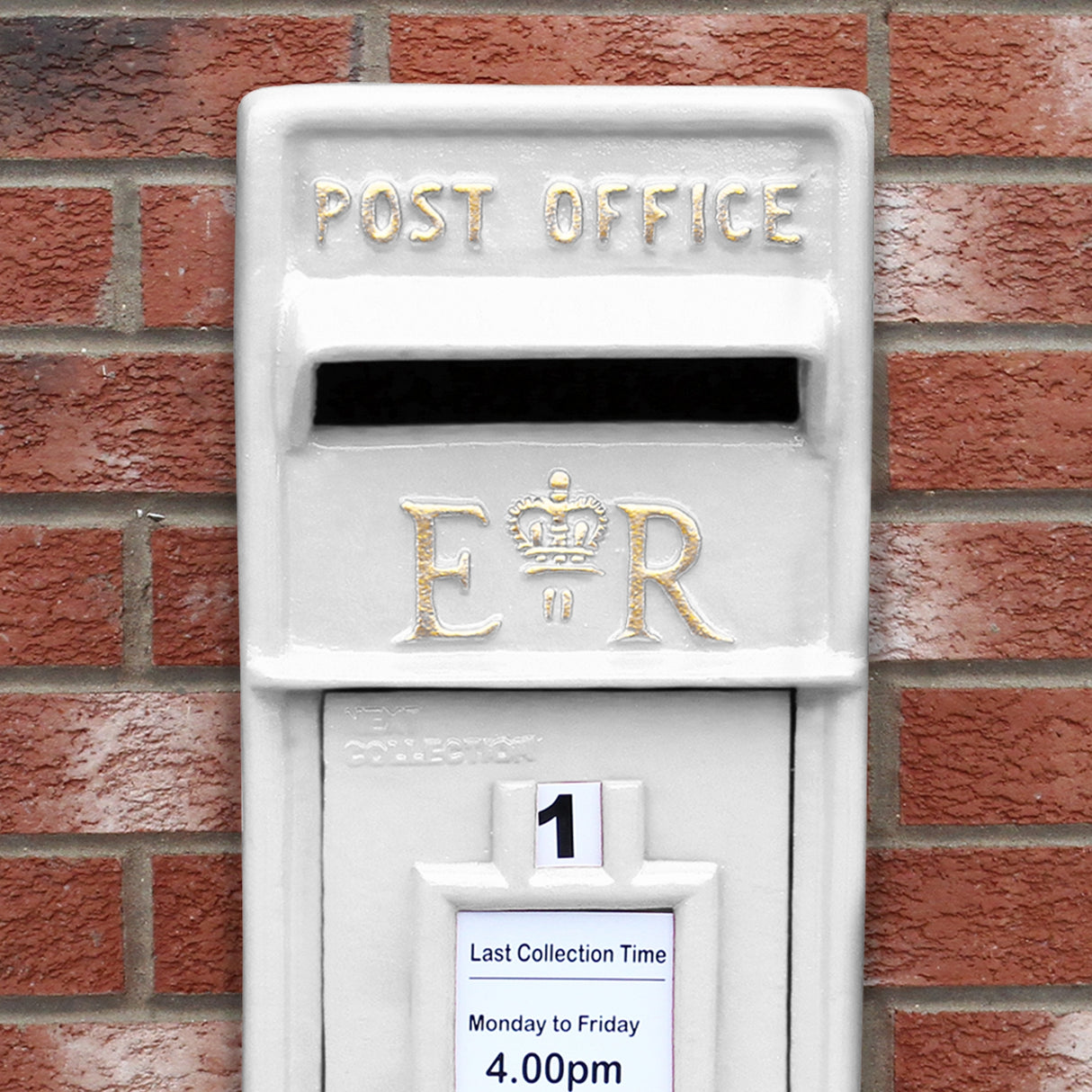 White Royal Mail Post Box with Stand - Used - Good