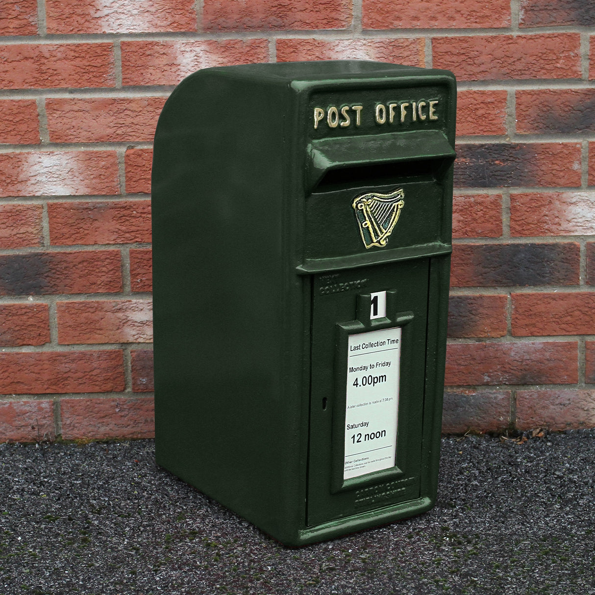Green Irish Post Box with Stand - Used - Very Good