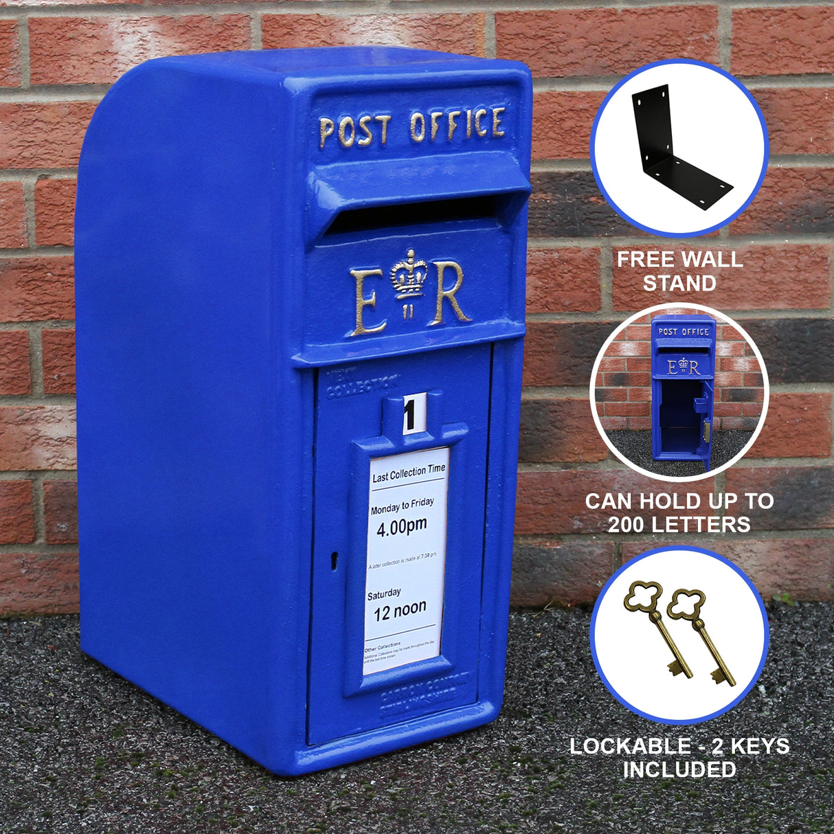 Blue Scottish Post Box - Used - Good