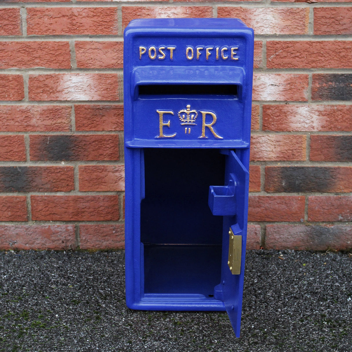 Blue Scottish Post Box with Stand - Used - Good