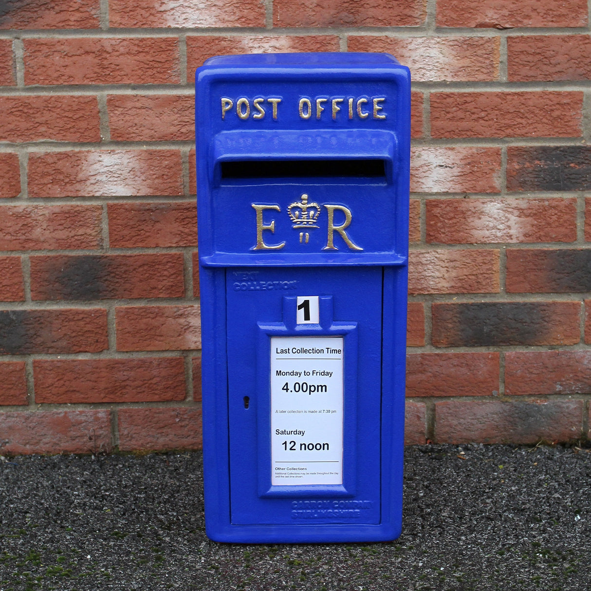 Blue Scottish Post Box - Used - Good