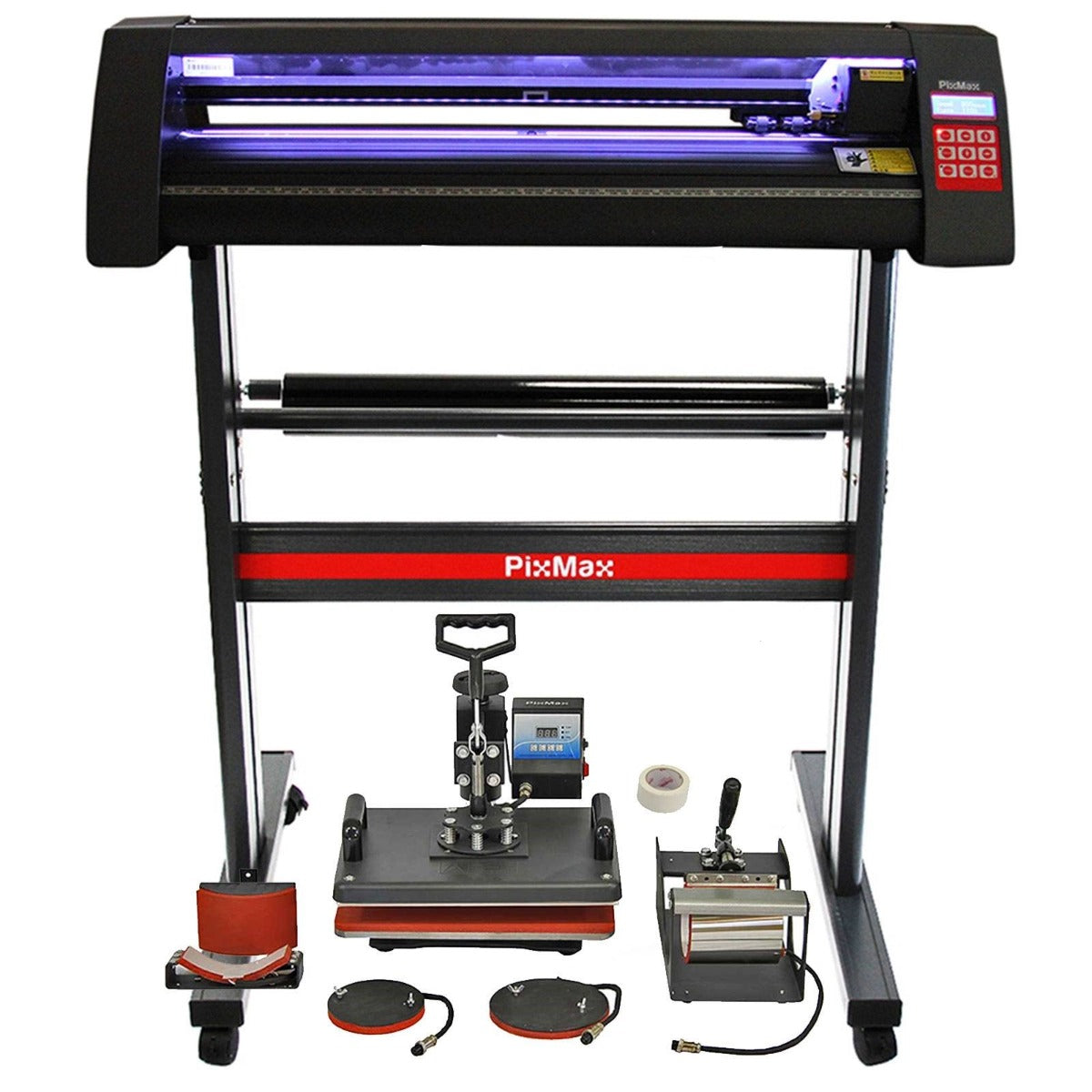 Vinyl Cutter LED, 5 in 1 Heat Press & Signcut Pro - Like New