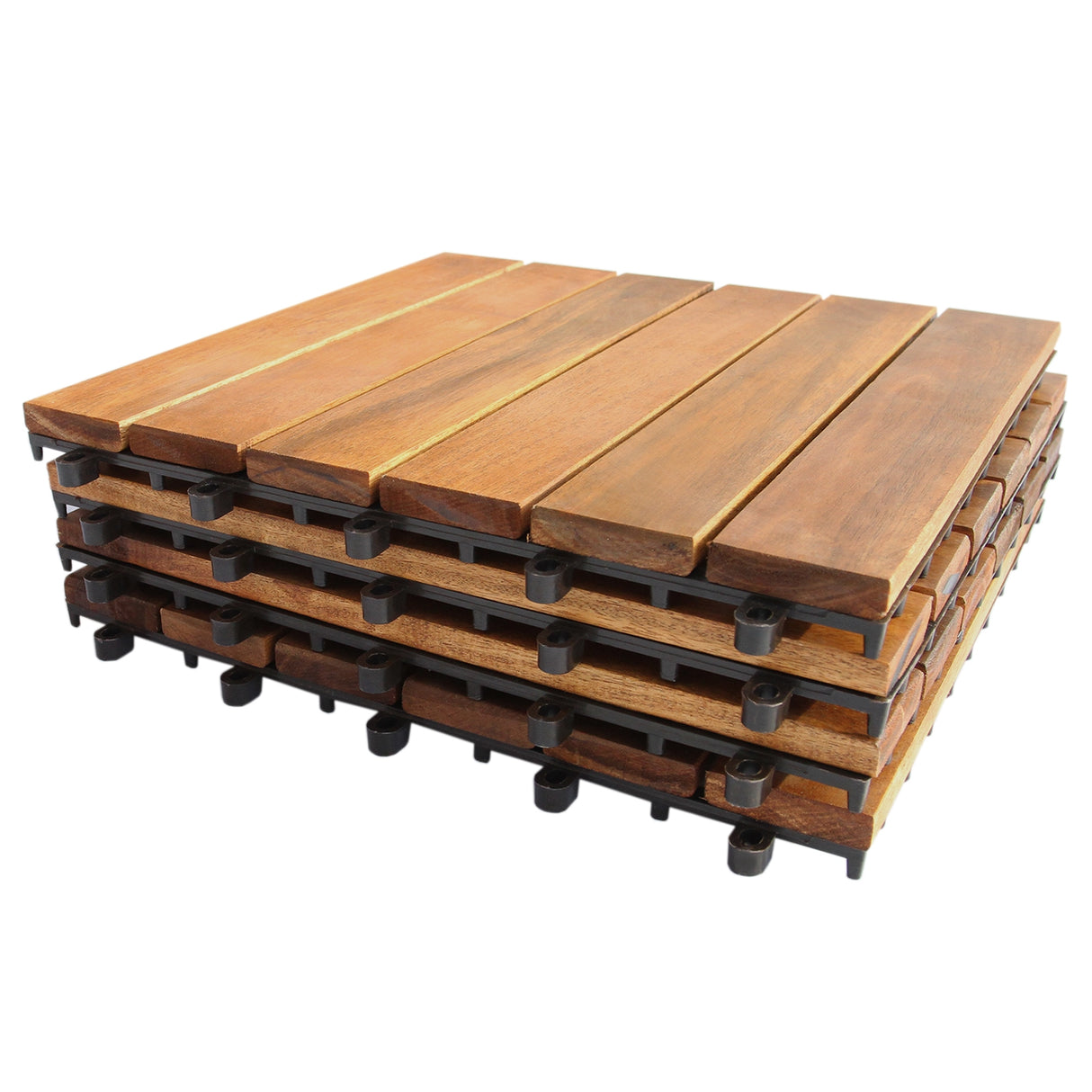 Wooden Decking Tiles - Used - Acceptable