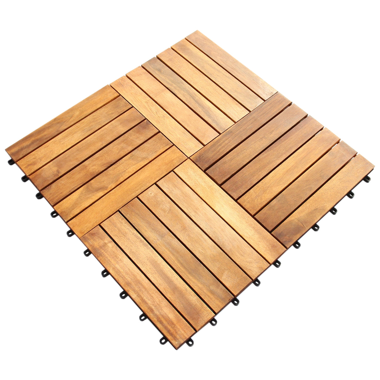 Wooden Decking Tiles - Used - Acceptable