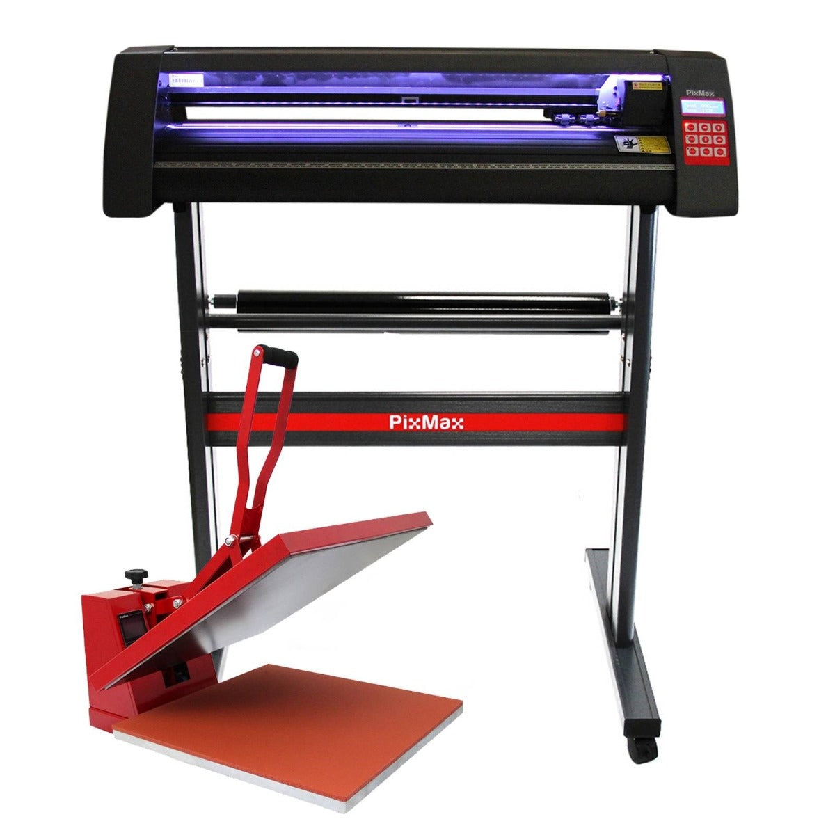 LED Vinyl Cutter With 50cm Clam Heat Press & Software - Used - Good