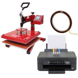 38cm Swing Heat Press & Epson Printer - Used - Good