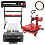 38cm Swing Press, 720mm Vinyl Cutter & Epson Printer - Used - Acceptable