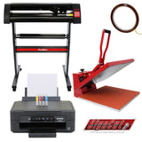50cm Clam Press, 720mm Vinyl Cutter & Epson Printer - Used - Good