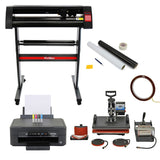 5 in 1 Heat Press, 720mm Vinyl Cutter, Epson Printer & Weeding Kit - Used - Good
