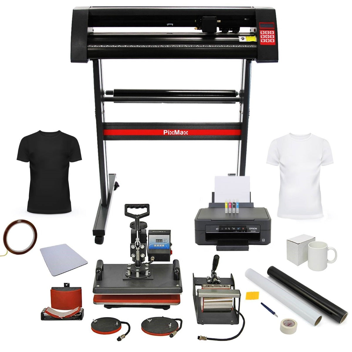 PixMax Da Vinci Bundle 5 in 1 Heat Press, Vinyl Cutter, Printer - Used - Acceptable