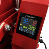 PixMax T-Shirt Sublimation Heat Press Machine, 38cm x 38cm Clam, Red F2 - Used - Acceptable