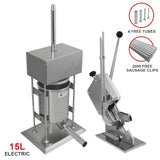 15L Electric Sausage Stuffer & Clipper Bundle - Used - Acceptable