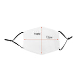 Small Face Masks Sublimation Blanks / 10 Pack - Like New