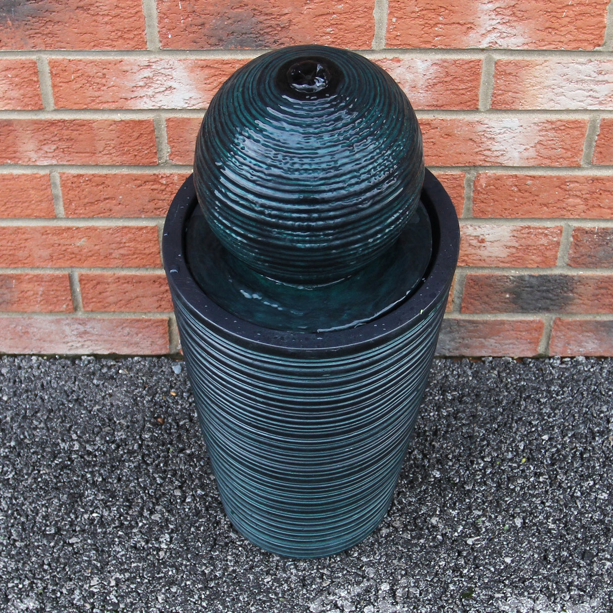 Round Ball Solar Water Feature - Like New