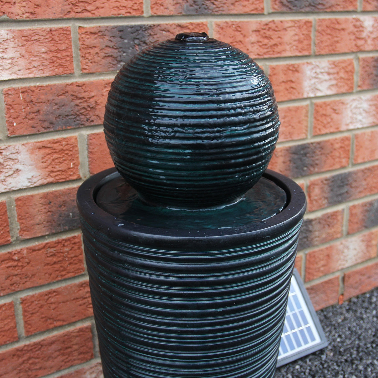 Round Ball Solar Water Feature - Used - Acceptable