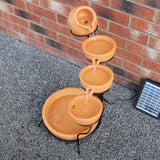 Terracotta 4 Tier Spilling Bowls Water Feature - Used - Very Good