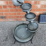 Grey 4 Tier Spilling Bowls Water Feature - Used - Acceptable