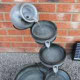 Grey 4 Tier Spilling Bowls Water Feature - Used - Acceptable