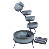 Grey 4 Tier Spilling Bowls Water Feature - Used - Very Good
