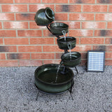 Green 4 Tier Spilling Bowls Water Feature - Used - Good