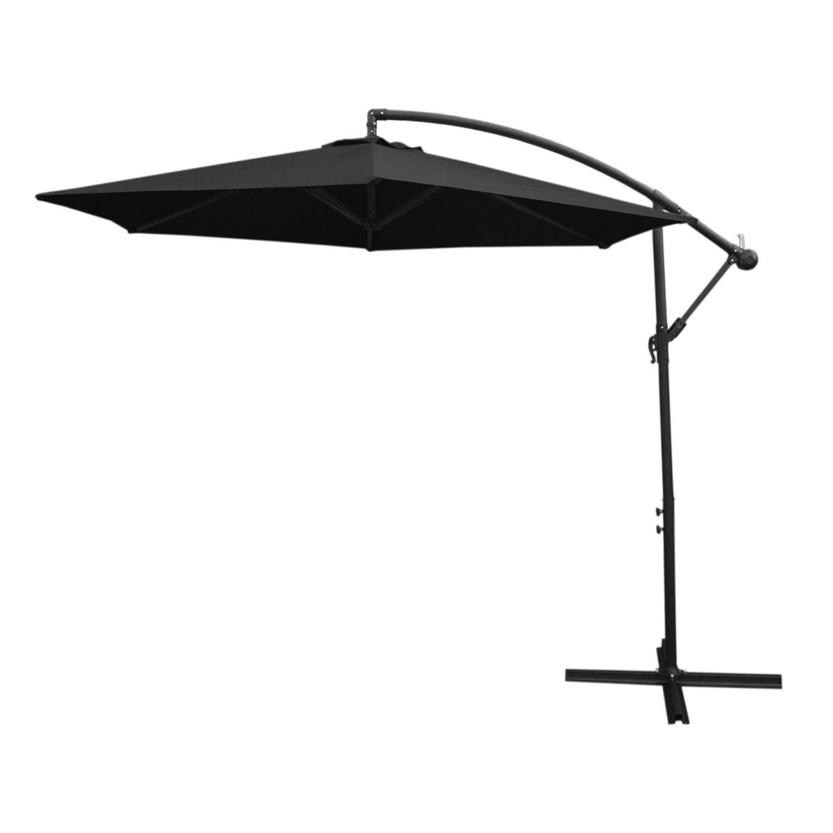 Black Cantilever Parasol & Square Base - Used - Acceptable