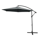 Grey Cantilever Parasol & Fan Base - Used - Acceptable