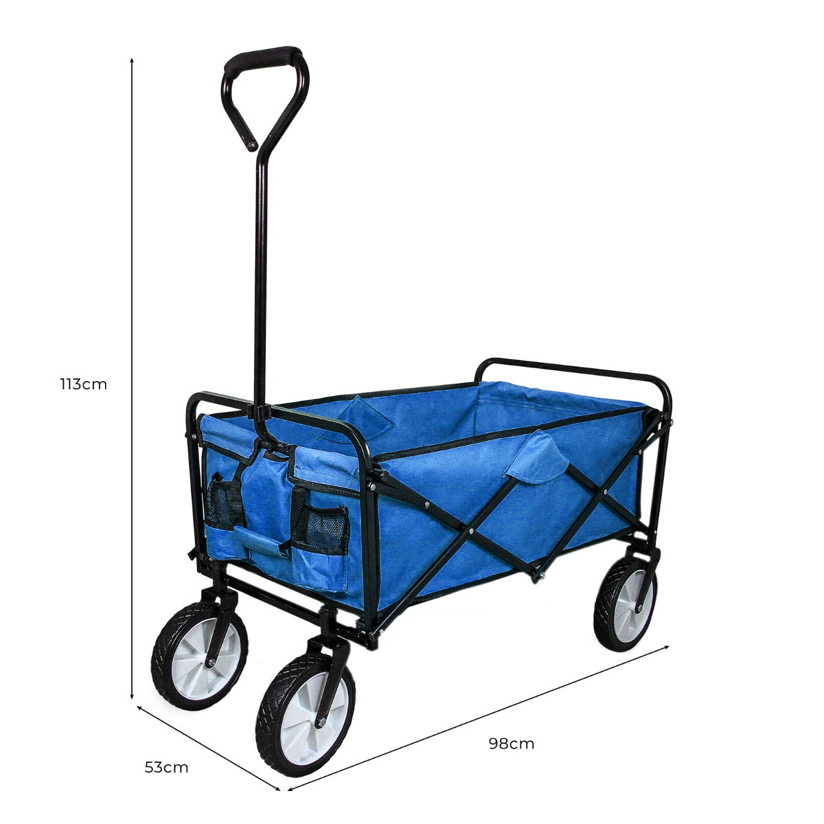 Foldable Garden Cart - Blue - Used - Very Good