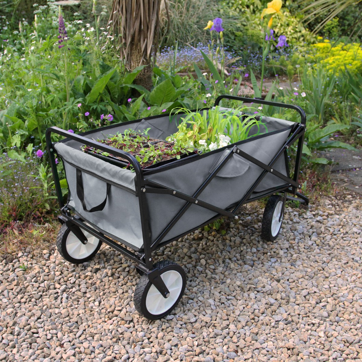 Foldable Garden Cart Grey - Used - Acceptable