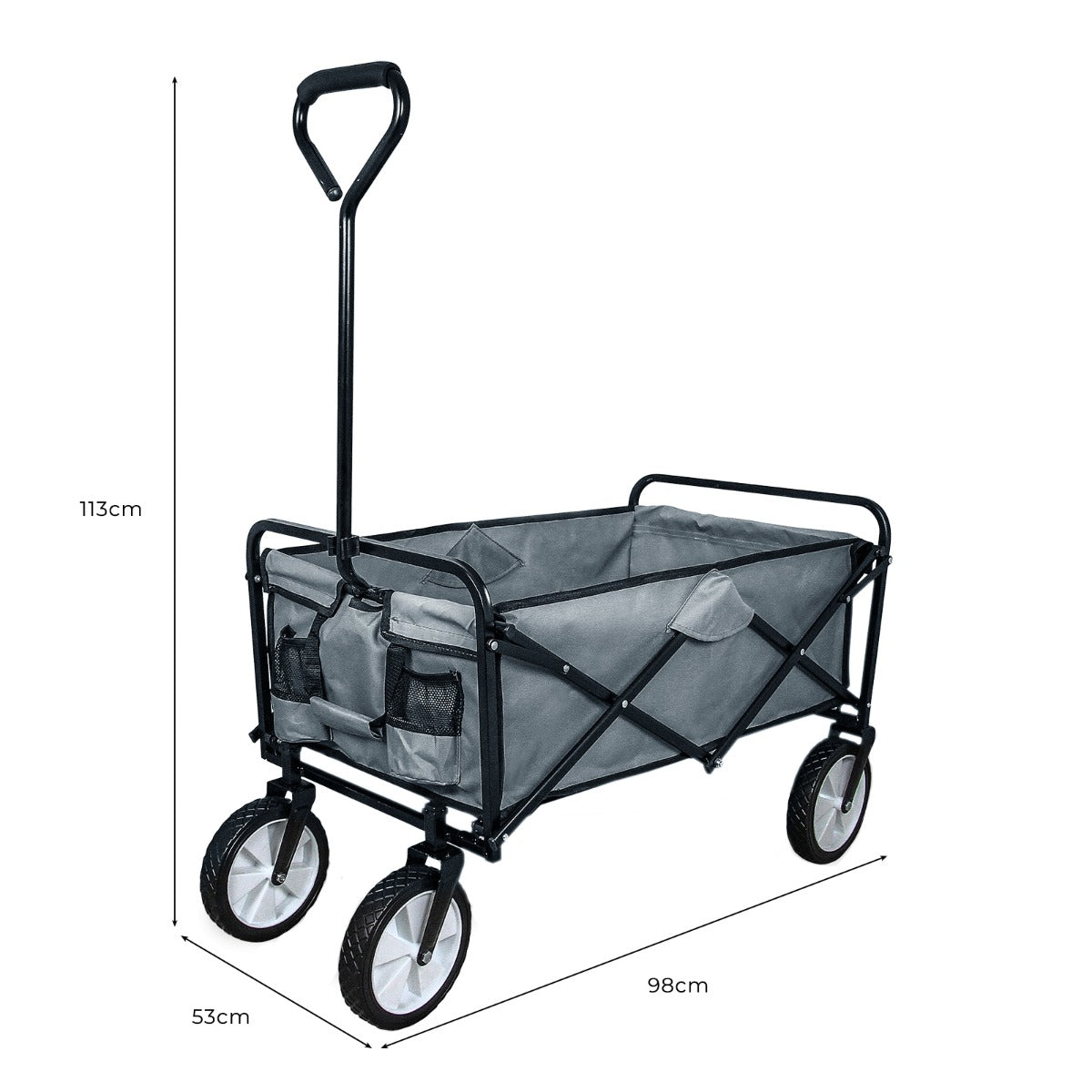 Foldable Garden Cart Grey - Used - Acceptable