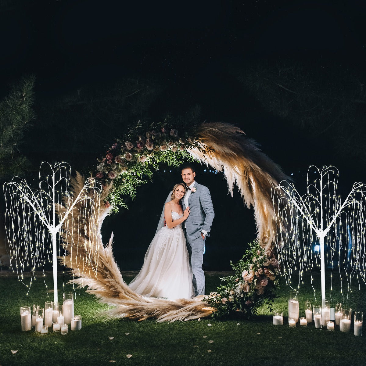 Weeping Willow Tree - 180cm White 400 Warm White LED - Used - Very Good