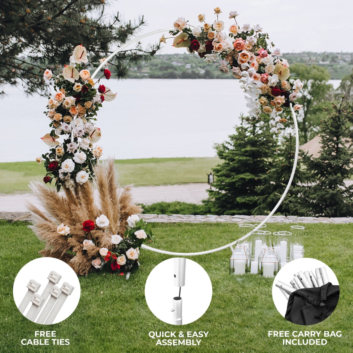 Wedding Moongate 200cm - White - Used - Acceptable