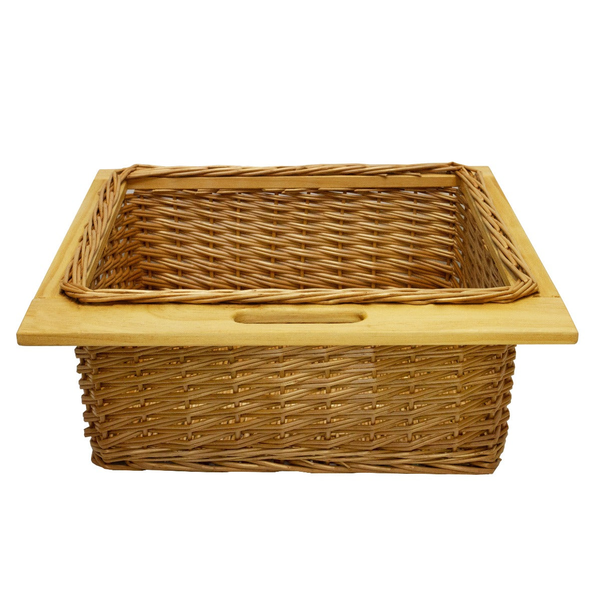 Pull Out Wicker Kitchen Baskets 600mm - Like New