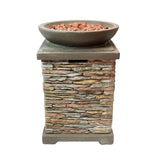 Stone Gas Fire Pit Heater - Used - Acceptable