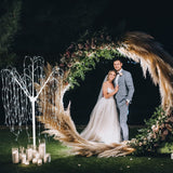 Wedding Moongate - White & 1 x Weeping Willow Tree 240cm Cool White - Used - Good