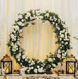 Wedding Moongate - White & 2 x Weeping Willow Tree 240cm Cool White - Like New