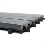 66 x WPC Decking Floor Tiles 30x30cm - Grey - Like New