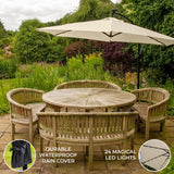 Cream 3m LED Cantilever Parasol - Used - Very Good