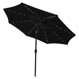 Black 2.7m LED Tilt Parasol - Used - Good