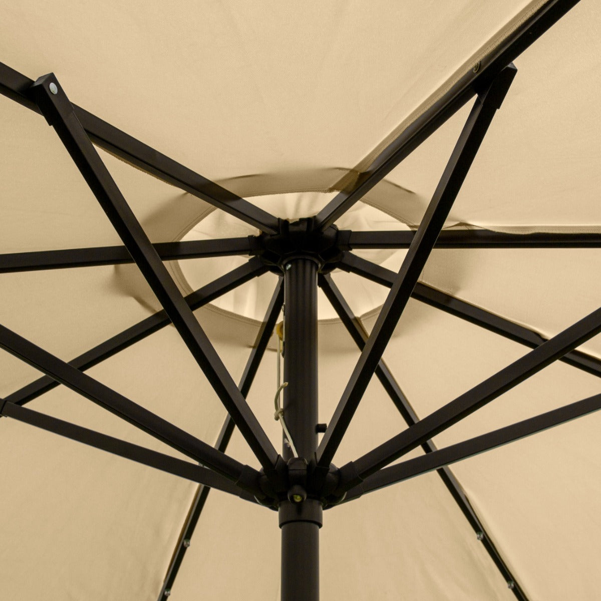 Beige 2.7m LED Tilt Parasol - Like New