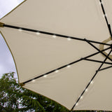 Cream 2.7m LED Tilt Parasol - Like New