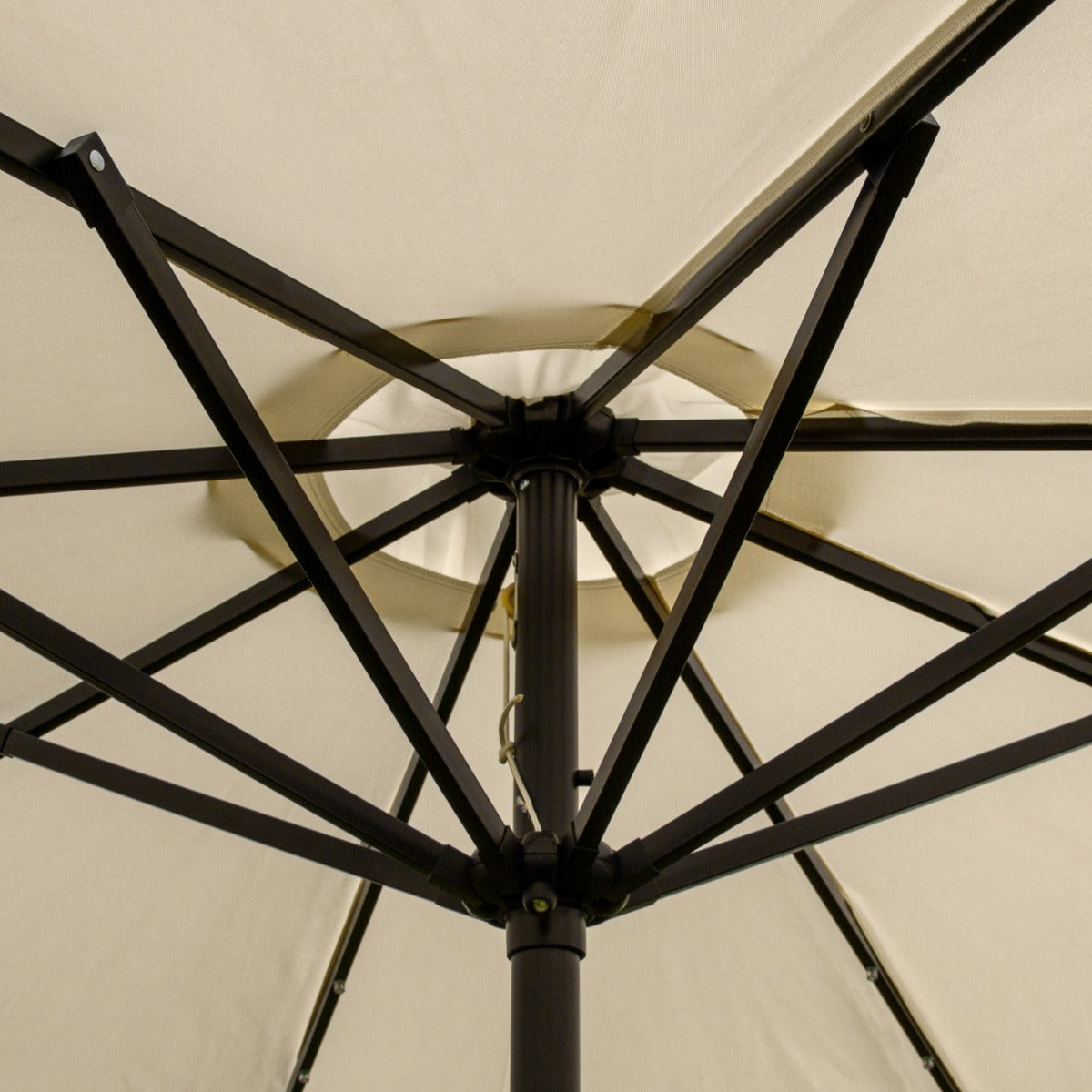 Cream 2.7m LED Tilt Parasol - Like New