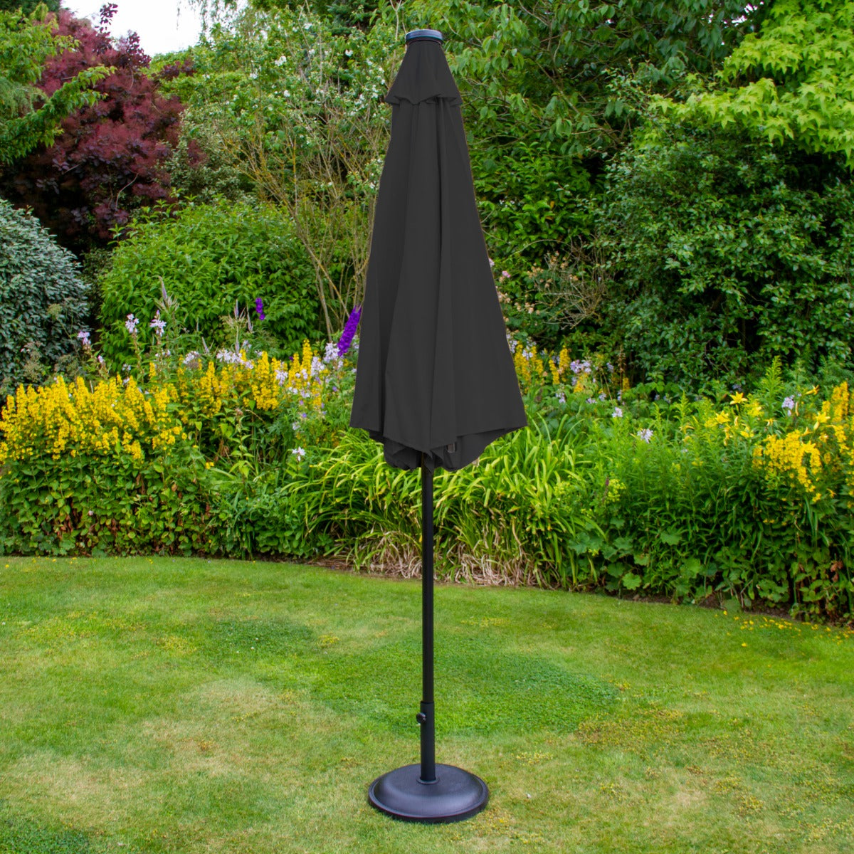 Grey 2.7m LED Tilt Parasol - Used - Good