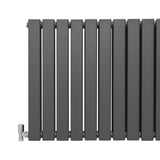 Designer Flat Panel Radiators Anthracite Grey 600mm x 700mm - Used - Acceptable