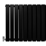 Designer Flat Panel Radiators Matte Black 600mm x 700mm - Used - Good