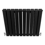 Designer Flat Panel Radiators Matte Black 600mm x 700mm - Used - Good