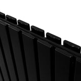 Designer Flat Panel Radiators Matte Black 600mm x 700mm - Used - Very Good