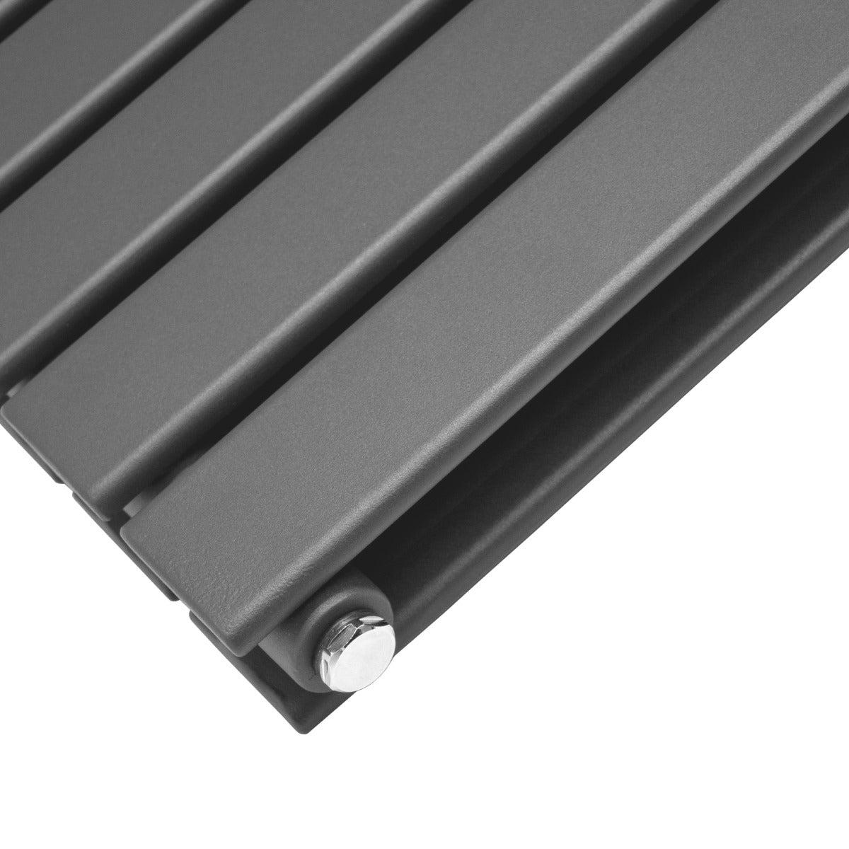 Designer Flat Panel Radiators Anthracite Grey 1600mm x 280mm - Used - Good