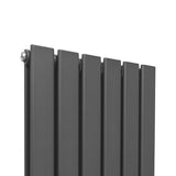 Designer Flat Panel Radiators Anthracite Grey 1600mm x 420mm - Used - Good