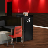 Black Wooden Litter Bin & Tray Stand - Like New